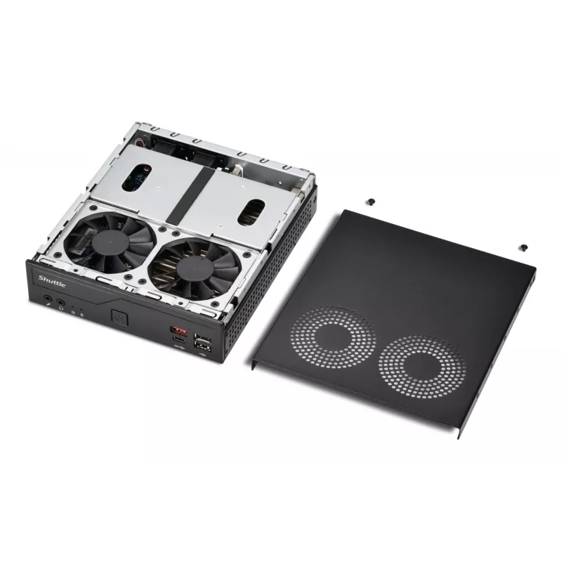 Tietokone Shuttle Barebone ohut DH810 Intel SO-DDR5 musta DH810 SHUTTLE