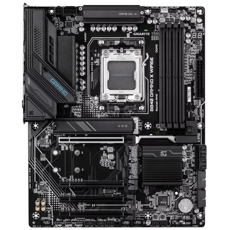 GIGABYTE B840 GAMING X WIFI6E emolevy, AMD B840, AM5-kanta, ATX