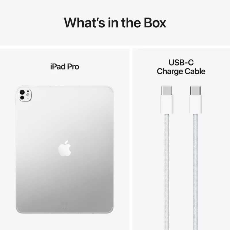 APPLE iPad Pro M5 - 13 tuuman näyttö - Wi-Fi + Cellular - 256 GB - vakioglas - hopea