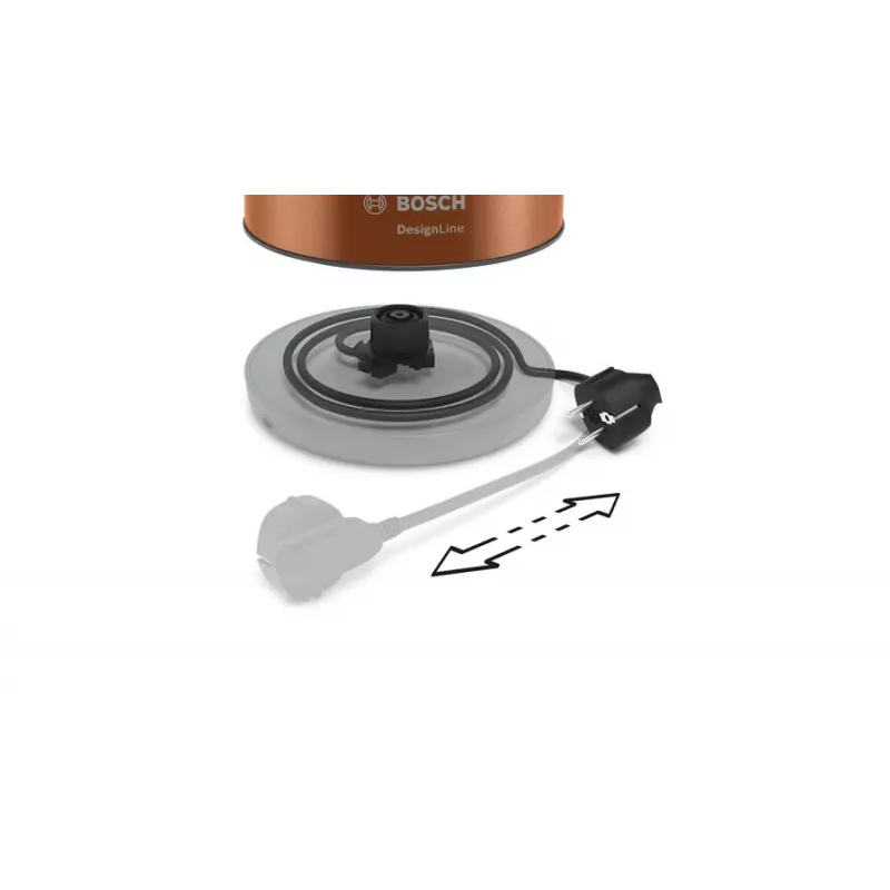 Bosch TWK4P439 sähköinen vedenkeitin 1,7 L 2400 W musta, kulta