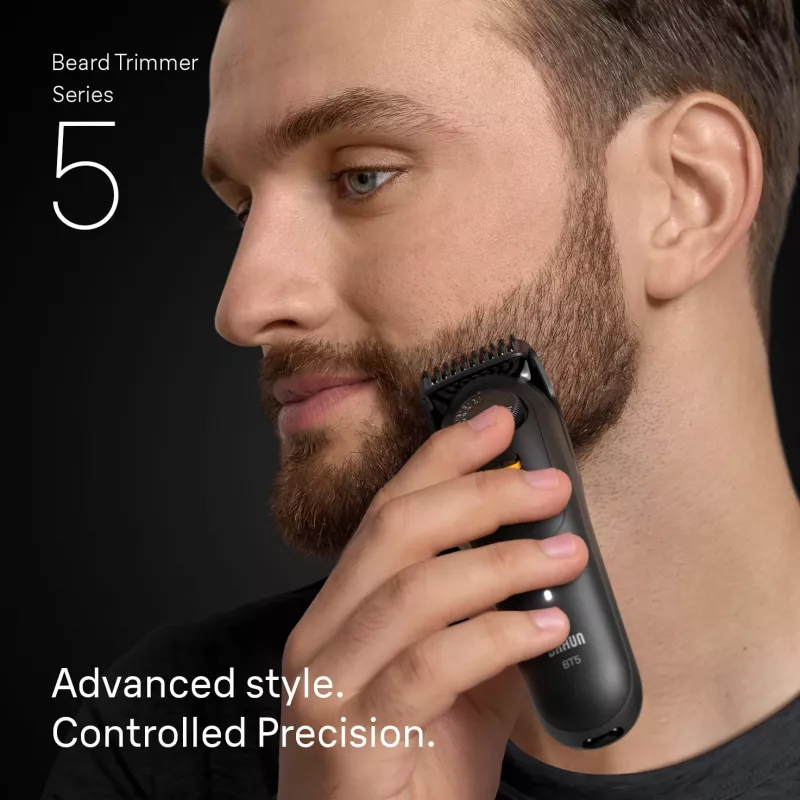 Braun BeardTrimmer 5 BT5560 partatrimmeri akku 40 2 cm märkä & kuiva musta