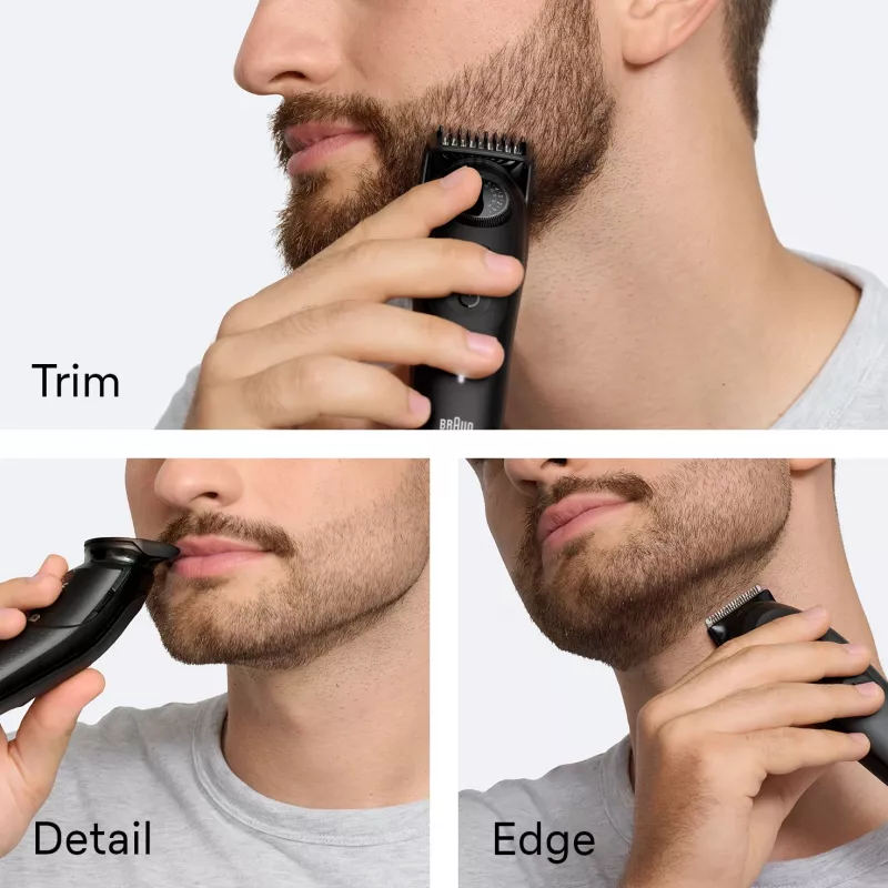 Braun BeardTrimmer 5 BT5560 partatrimmeri akku 40 2 cm märkä & kuiva musta