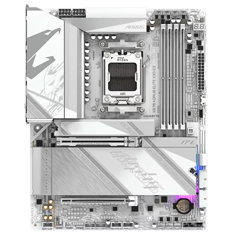 Emolevy GIGABYTE X870 AORUS ELITE X3D ICE, AMD X870, kanta AM5, ATX