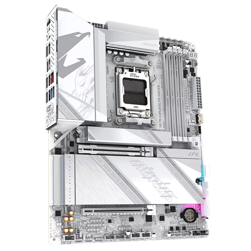 Emolevy GIGABYTE X870 AORUS ELITE X3D ICE, AMD X870, kanta AM5, ATX