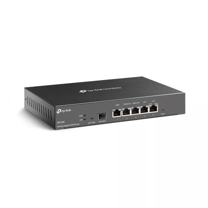 TP-Link SafeStream gigabit Multi-WAN VPN-reititin, Ethernet WAN, gigabit Ethernet, musta