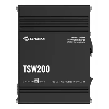 TELTONIKA TSW200 Industrial hallitsematon PoE+ gigabit Ethernet -kytkin