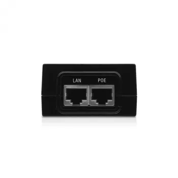 PoE-adapteri UBIQUITI POE-24-24W — 24 V PoE, 2 × RJ-45 Fast-Ethernet-porttia, 88×57×33 mm