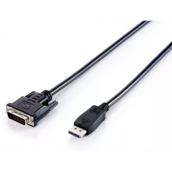 Equip DisplayPort - DVI-D Dual Link -kaapeli, 2m, 2 m, DisplayPort, DVI-D, pistoke, pistoke, 1920 x 1200 pikseliä