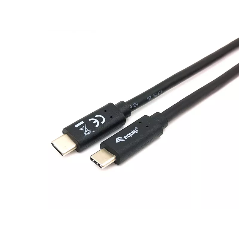 Equip USB 3.2 Gen 1x1 Type-C - C, M/M, 2,0 m, 2 m, USB C, USB C, USB 3.2 Gen 1 (3.1 Gen 1), 5 Gbit/s, musta