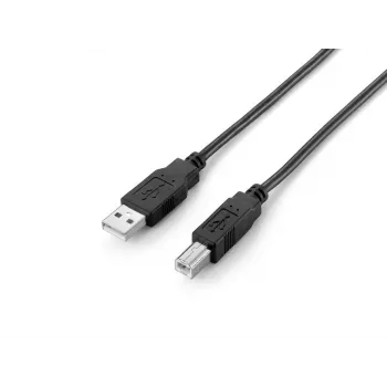 Equip USB 2.0 Type-A - Type-B -kaapeli, 2,0 m, musta