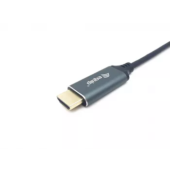 Equip USB-C - HDMI -kaapeli, M/M, 2,0m, 4K/60Hz, 2 m, USB Type-C, HDMI Type A (Standard), pistoke, pistoke, suora