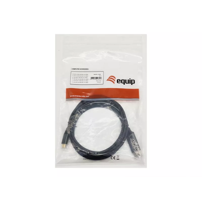 Equip USB-C - HDMI -kaapeli, M/M, 2,0m, 4K/60Hz, 2 m, USB Type-C, HDMI tyyppi A (Standard), pistoke, pistoke, suora