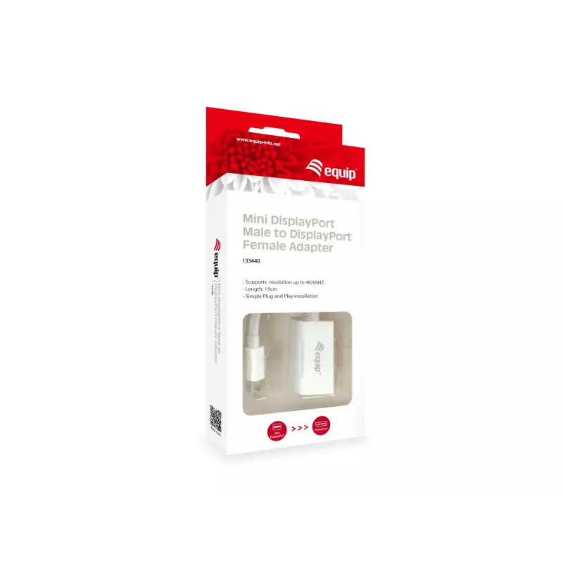 Mini DisplayPort - DisplayPort -adapteri Equip 133440