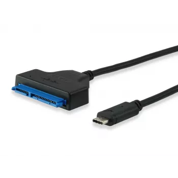 Equip USB Type-C - SATA -kaapeli, musta, 6 Gbit/s, 50 mm, 150 mm, 500 mm, 50 g