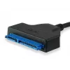 Equip USB Type-C - SATA -kaapeli, musta, 6 Gbit/s, 50 mm, 150 mm, 500 mm, 50 g