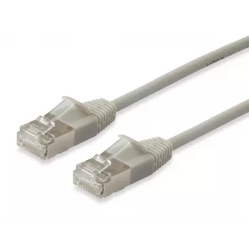 Equip Cat.6A F/FTP ohut verkkokaapeli, 1 m, beige, 1 m, Cat6a, F/FTP (FFTP), RJ-45, RJ-45, beige