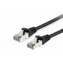 Equip Cat.6A S/FTP verkkokaapeli, musta, 1,5 m, Cat6a, S/FTP (S-STP), RJ-45, RJ-45, musta