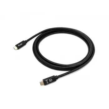 Equip USB 3.2 Gen 1x1 Type-C - Type-C, M/M, 1.0 m, 1 m, USB C, USB C, USB 3.2 Gen 1 (3.1 Gen 1), 5 Gbit/s, musta
