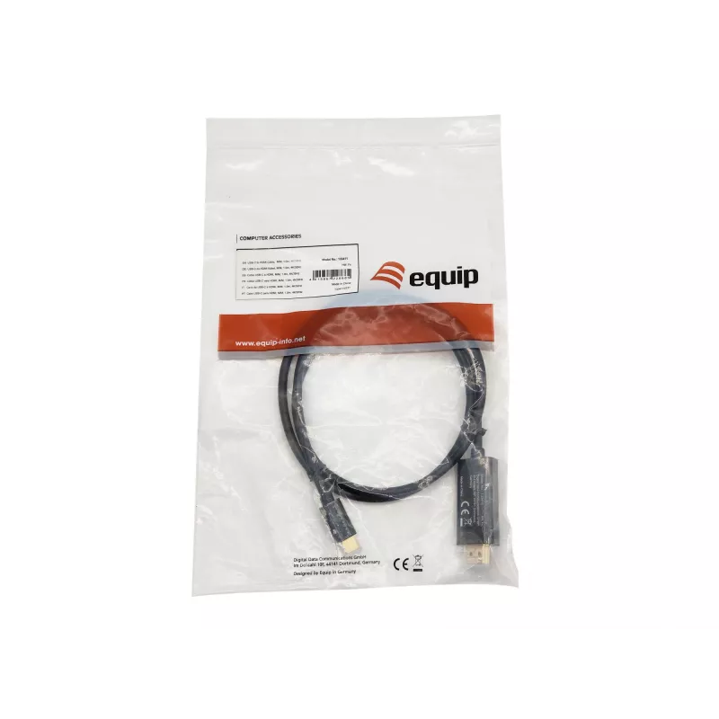 Equip USB-C - HDMI -kaapeli, M/M, 1,0 m, 4K/30Hz