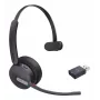 Yealink WH64 Hybrid Mono Teams -kuulokemikrofoni langaton kuulokemikrofoni toimistoon/callcenteriin Micro-USB Bluetooth musta