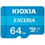KIOXIA EXCERIA M203 microSDXC-muistikortti 64GB, UHS-I U1, Class 10, jopa 100 MB/s, SD-sovittimella, sininen
