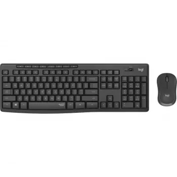 Logitech MK295 Silent Wireless Combo näppäimistö ja hiiri sisältäen Office USB QWERTZ saksa grafiitti