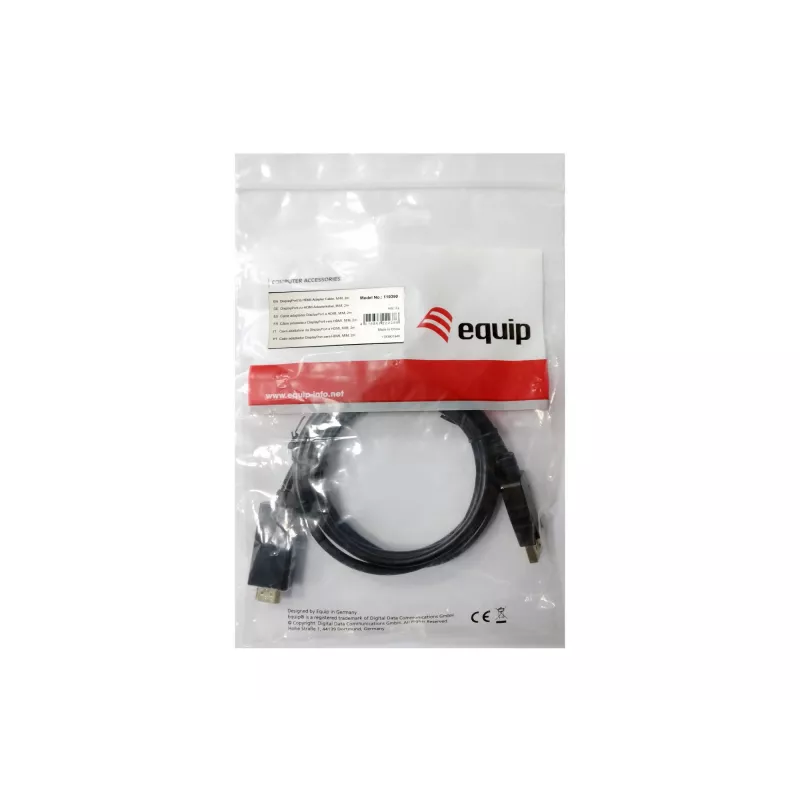 Equip DisplayPort - HDMI -adapterikaapeli, 3 m