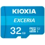 KIOXIA EXCERIA M203 microSDHC-muistikortti 32GB, UHS-I U1, Class 10, jopa 100 MB/s, SD-sovittimella, sininen