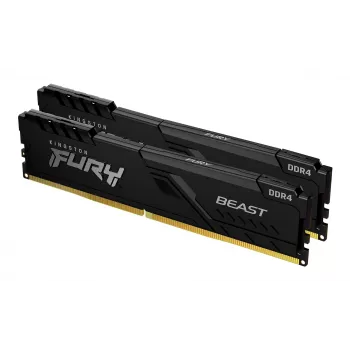 Kingston Technology FURY Beast 32GB 3200MT/s DDR4 CL16 DIMM (2 kpl:n sarja) musta