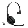 Jabra Evolve2 55 - Link380a MS Mono, langaton, toimisto/callcenter, 20 - 20000 Hz, 130 g, headset, musta