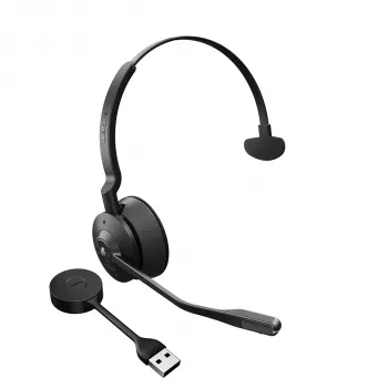 Jabra Engage 55 - USB-A MS Mono, EMEA/APAC, langaton, toimisto/callcenter, 57 g, headset, musta, titaani