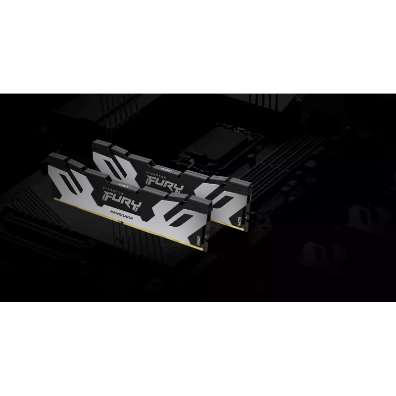 Kingston Technology FURY 96GB 6000MT/s DDR5 CL32 DIMM (2 kpl:n sarja) Renegade Silver XMP