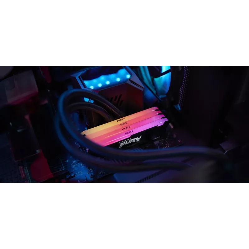 Kingston Technology FURY Beast 32GB 3200MT/s DDR4 CL16 DIMM (2 kpl:n pakkaus) RGB