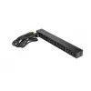 APC AP9565 Basic räkki-PDU-virranjakelulaite, 1U, yksivaiheinen, 16 A, 208/230 V, 3680 W, 12 C13-lähtöä, C20-tulo, 2,5 m johto, musta