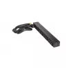 APC AP9565 Basic räkki-PDU-virranjakelulaite, 1U, yksivaiheinen, 16 A, 208/230 V, 3680 W, 12 C13-lähtöä, C20-tulo, 2,5 m johto, musta