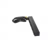 APC AP9565 Basic räkki-PDU-virranjakelulaite, 1U, yksivaiheinen, 16 A, 208/230 V, 3680 W, 12 C13-lähtöä, C20-tulo, 2,5 m johto, musta
