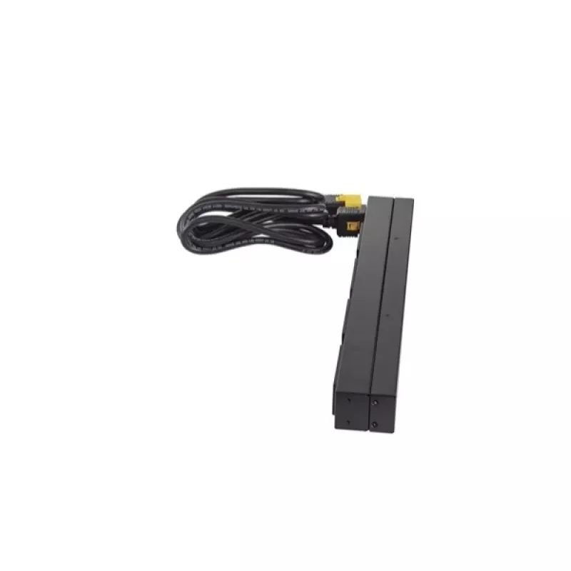 APC AP9565 Basic räkki-PDU-virranjakelulaite, 1U, yksivaiheinen, 16 A, 208/230 V, 3680 W, 12 C13-lähtöä, C20-tulo, 2,5 m johto, musta
