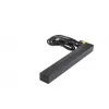 APC AP9565 Basic räkki-PDU-virranjakelulaite, 1U, yksivaiheinen, 16 A, 208/230 V, 3680 W, 12 C13-lähtöä, C20-tulo, 2,5 m johto, musta