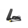 APC AP9565 Basic räkki-PDU-virranjakelulaite, 1U, yksivaiheinen, 16 A, 208/230 V, 3680 W, 12 C13-lähtöä, C20-tulo, 2,5 m johto, musta