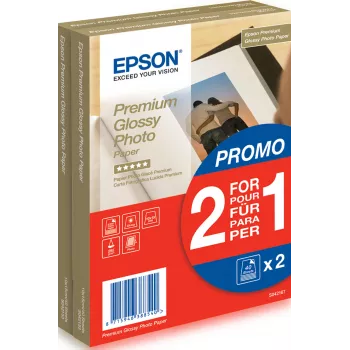 Epson Premium Glossy Photo Paper - 10x15cm - 2x 40 arkkia