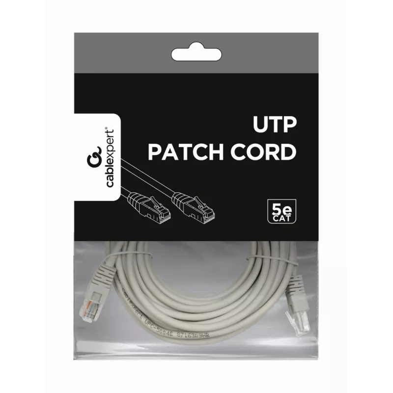 Verkkokaapeli GEMBIRD PP12-7.5M, 7,5 m, RJ-45 - RJ-45, valkoinen