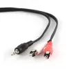 GEMBIRD 3,5 mm:n liitin RCA-kaapeliin 1,5 m