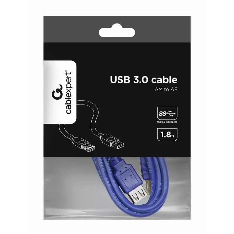 GEMBIRD USB 3.0 jatkokaapeli 2,0 m