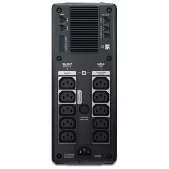 APC Back-UPS Pro, 1500VA/865W, torni, 230V, 10x IEC C13 pistorasiaa, AVR, LCD, käyttäjän vaihdettava akku