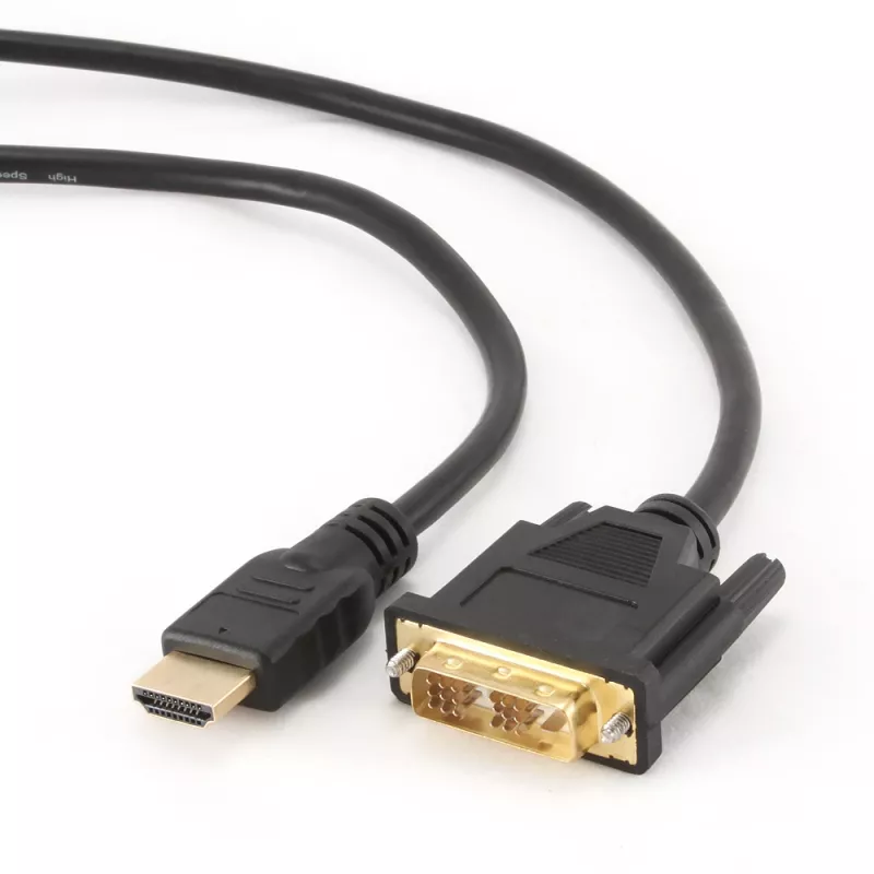 GEMBIRD HDMI–DVI uros-uros-kaapeli kullatuilla liittimillä 2,0 m bulkkipaketti