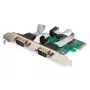 DIGITUS sarjaliitäntä I/O, 2-porttinen, PCIe-laajennuskortti 2 x DB9 uros sovitinkulma + LP-kulmat MCS9901-piirisarja