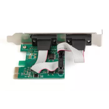 DIGITUS sarjaliitäntä I/O, 2-porttinen, PCIe-laajennuskortti 2 x DB9 uros sovitinkulma + LP-kulmat MCS9901-piirisarja