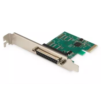 DIGITUS rinnakkaisliitäntä I/O, 1-porttinen, PCIe-lisäkortti 1x DB25 naaras