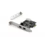DIGITUS IEEE 1394b-liitäntäkortti, PCIe 3 porttia, 2x9-napainen ulkoinen + 1x9-napainen sisäinen