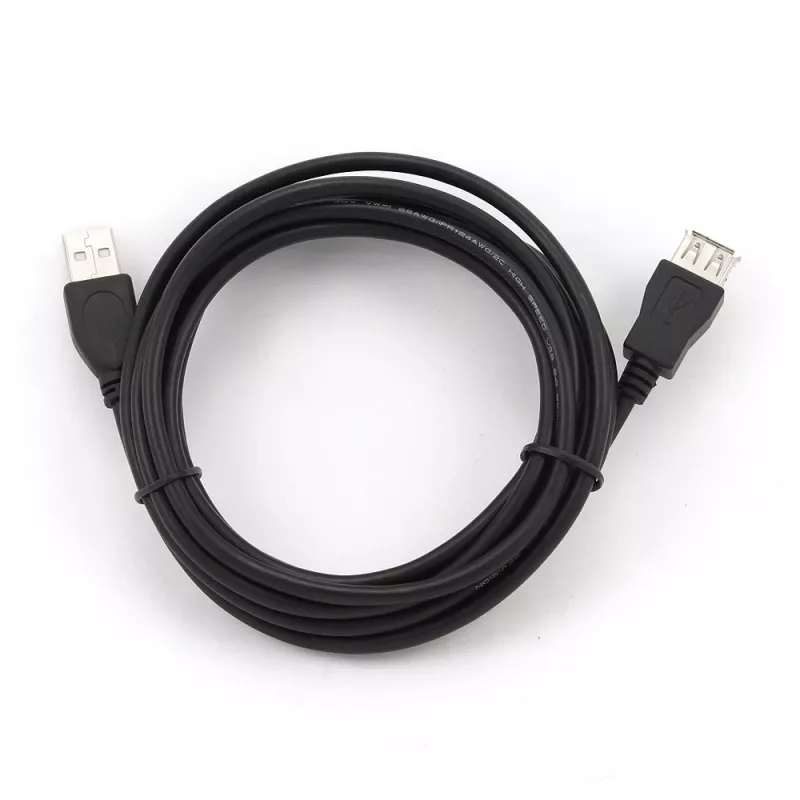 Gembird CCP-USB2-AMAF-10 USB 2.0 A-tyypin jatkokaapeli (AM/AF), 3 m, musta